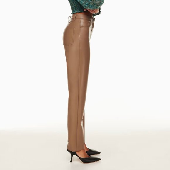 Aritzia Melina Straight Leg Faux Leather Pant - Picture 2 of 11